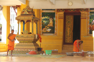 Un templo de la capital de Laos